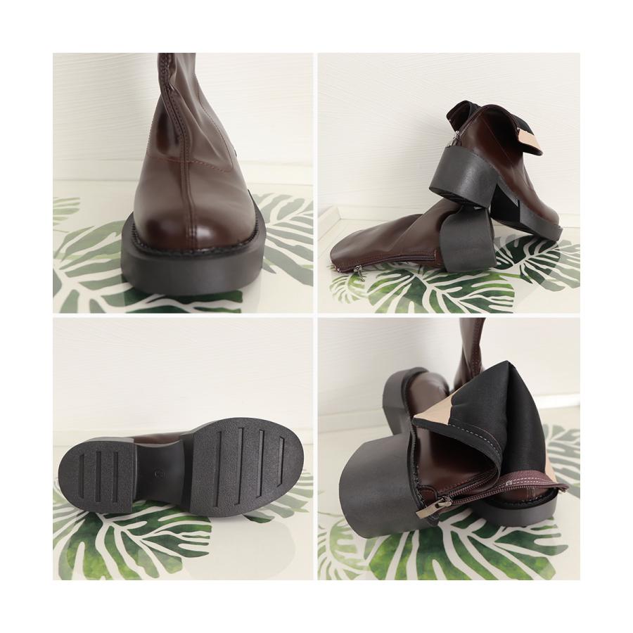 miniministore ショートブーツ レディース 厚底靴 美脚【在庫