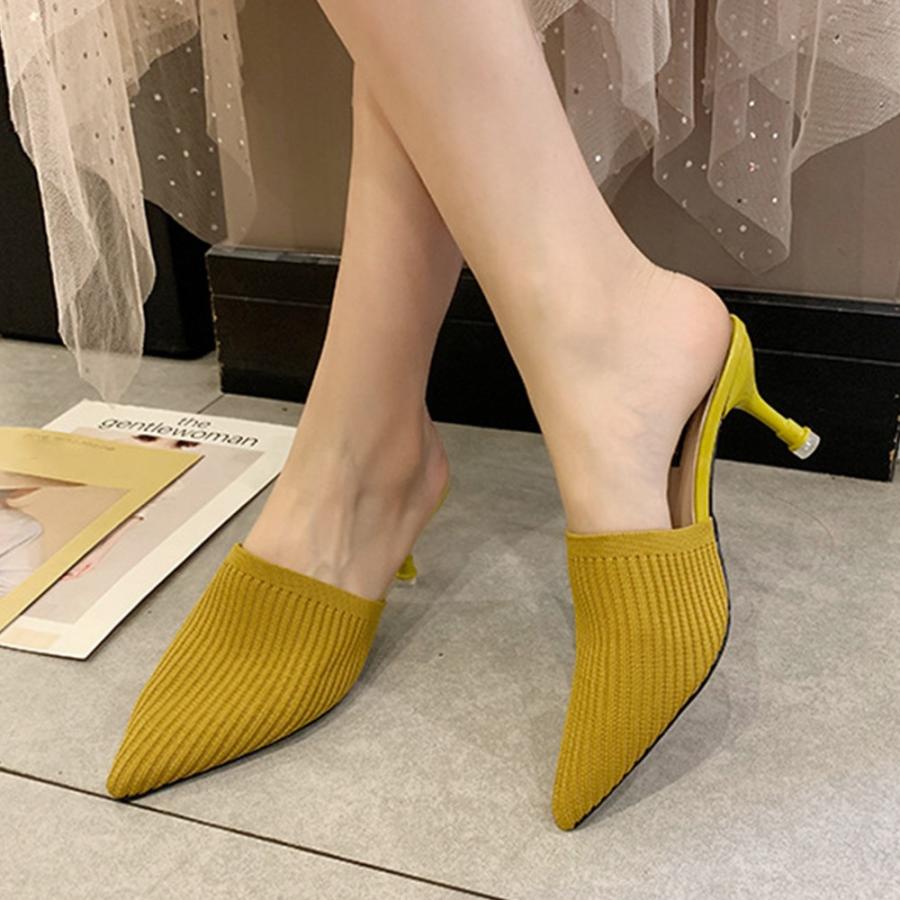 ミュールパンプスサンダル レディース ヒールサンダル ポインテッドトゥ 靴 サボサンダル かかとなしパンプス 春夏 3mnifei 001 Miniministore 通販 Yahoo ショッピング