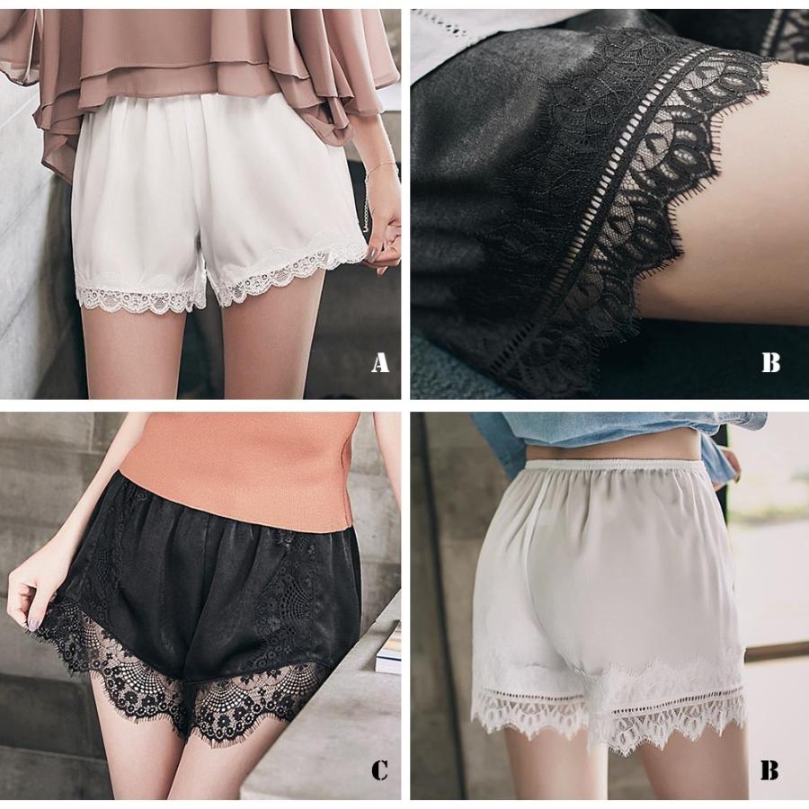 ペチコート パンツ キュロット レース インナーパンツ レディース 見せパン ネコポス可 3qt 001 Miniministore 通販 Yahoo ショッピング
