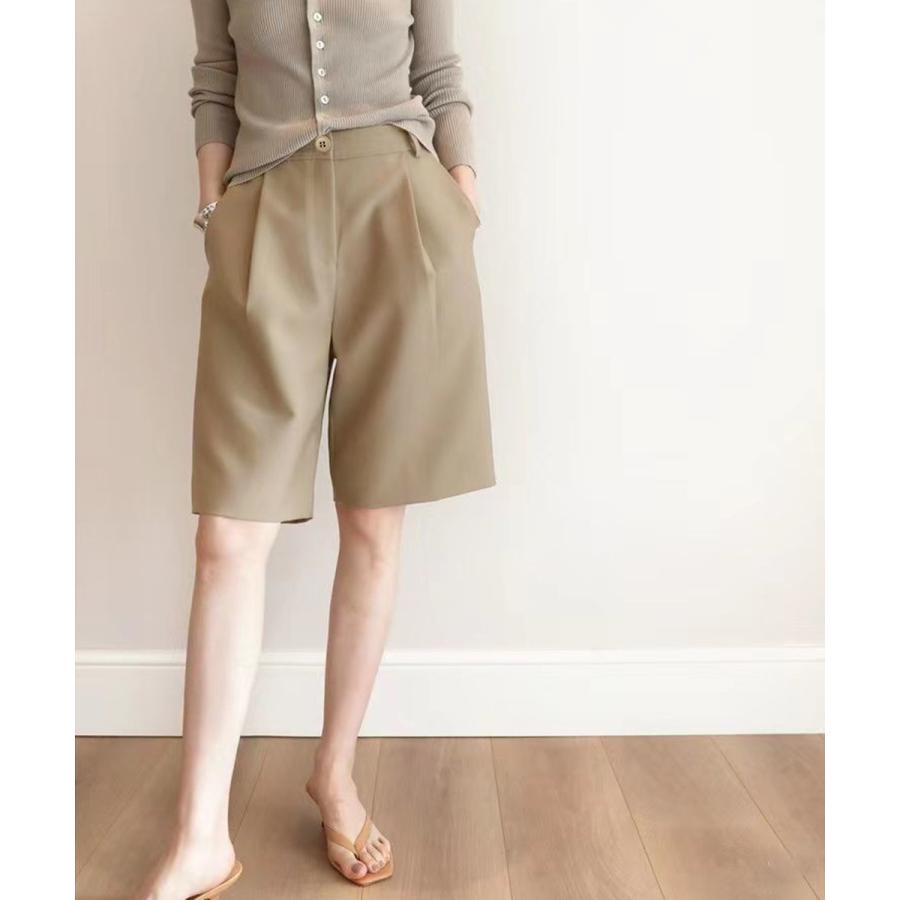 miniministore タックショートパンツ ハイウエスト 美脚