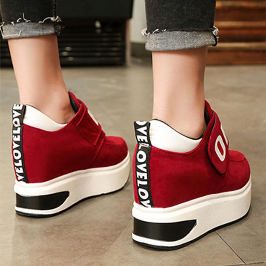 マジックテープ スニーカー レディース インヒールスニーカー 厚底 ランニング シューズ 歩きやすい 靴 疲れない 6hxs 008 Miniministore 通販 Yahoo ショッピング