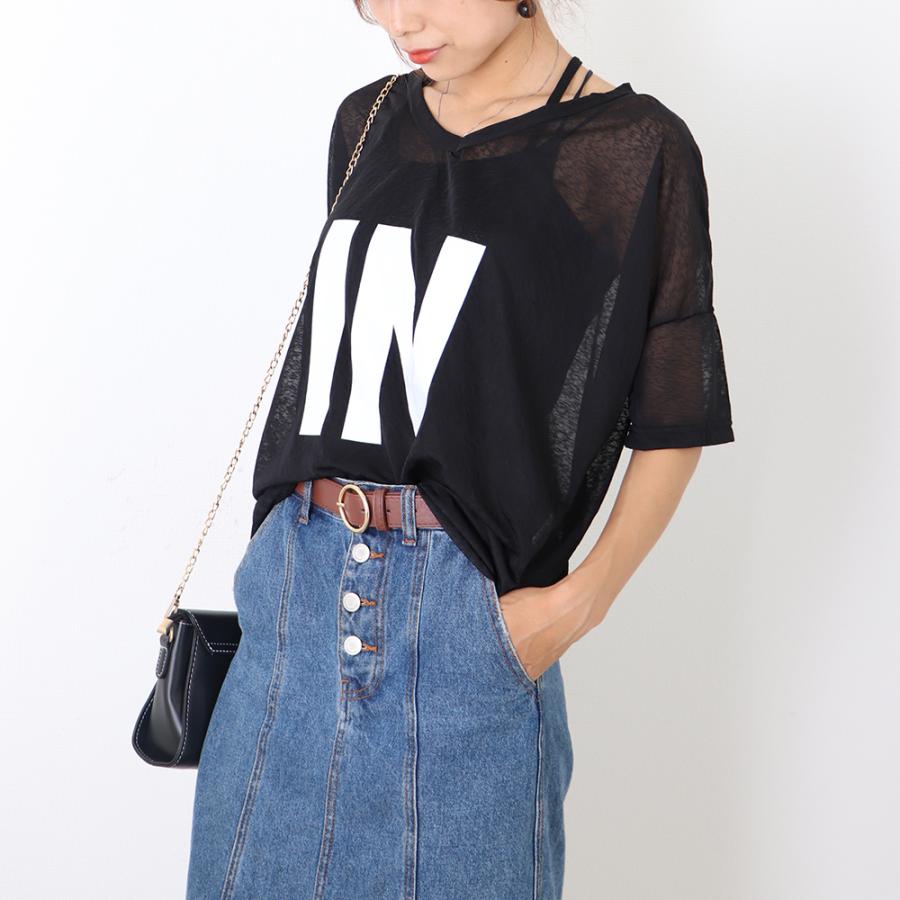 在庫限り 売り尽くしセール シアー Tシャツ キャミソール 2点セット トップス レディース プルオーバー Vネック 透け感 夏服 五分袖 透かし ネコポス可 6kklr 002 Miniministore 通販 Yahoo ショッピング