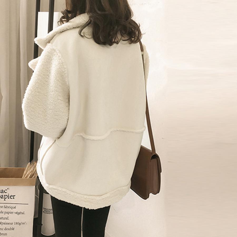 miniministore 切替ムートンジャケット 韓国風 冬物