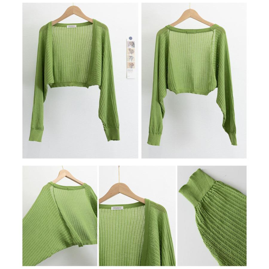 未使用 45R 45rpm ギマニットボレロ コットン ショートカーディガン セール】サマーカーディガン ショートニットボレロ