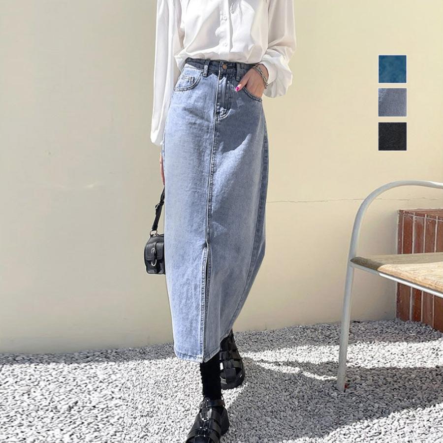 miniministore（ミニミニストア） デニムスカート スリット タイト