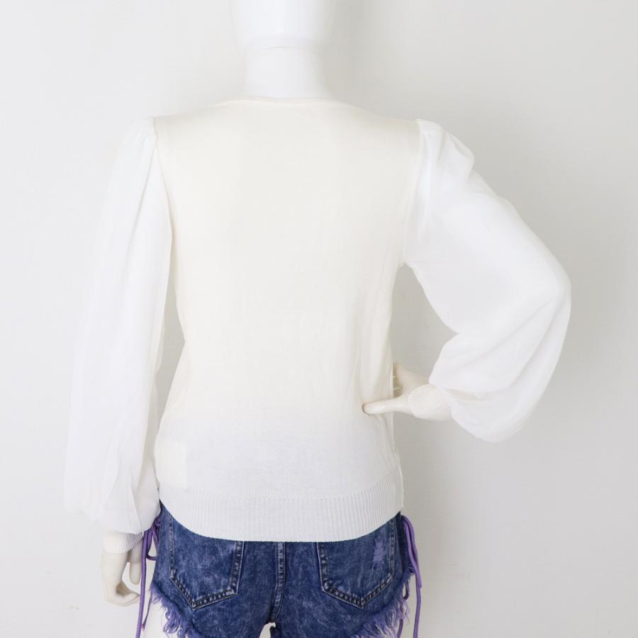 カーディガン 冷房対策 ブラウス 透け感 レディース シフォン トップス Vネック ゆったり パールボダン ネコポス可 77byfs 010 Miniministore 通販 Yahoo ショッピング