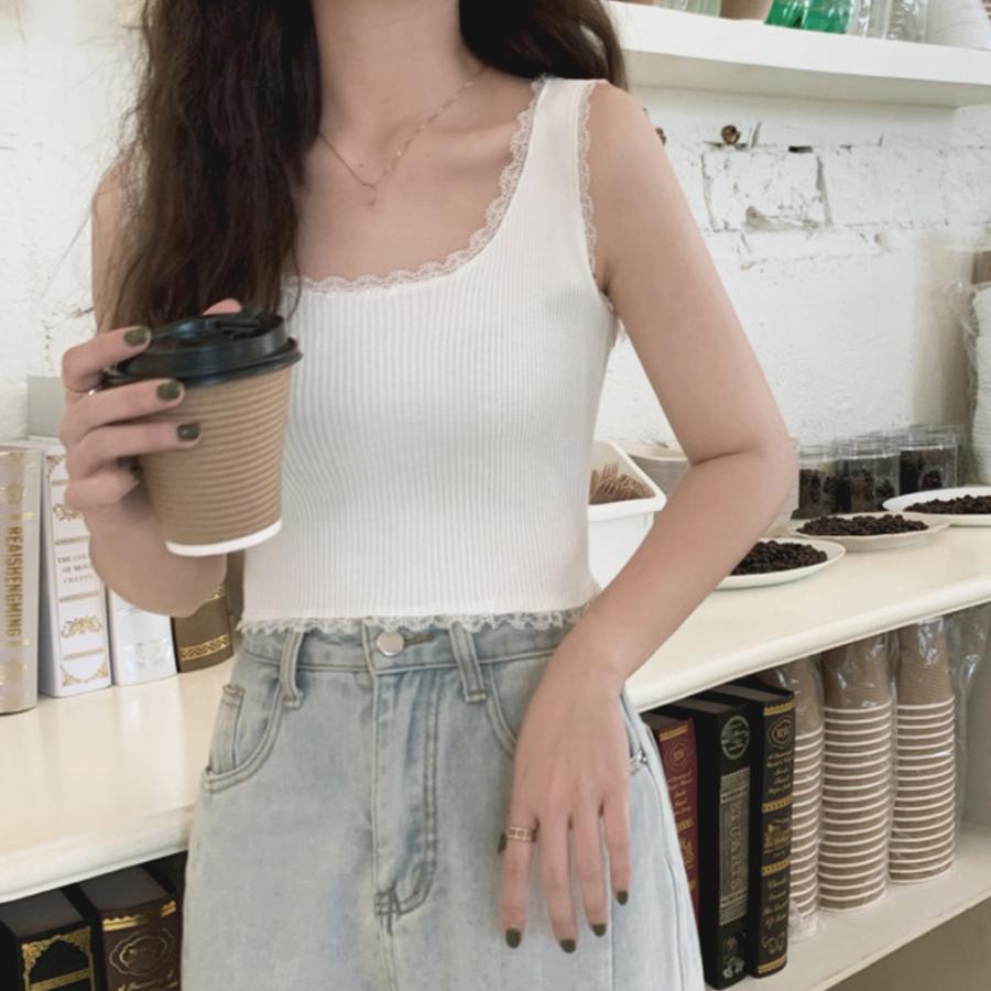 miniministore タンクトップ へそ出し サマーニット【ネコポス投函