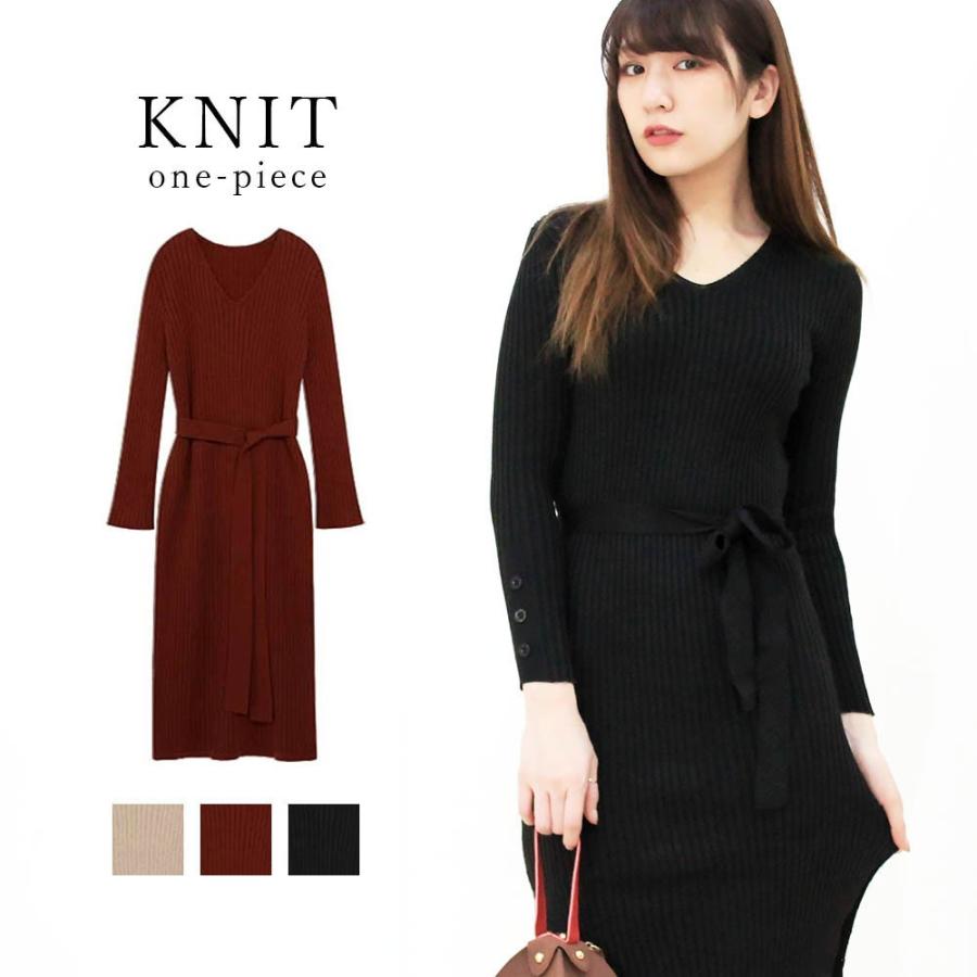 在庫限り 売り尽くしセール ニット ワンピース 秋冬 カジュアル ストレッチ ロングワンピース 通勤 オフィス 77xyj 002 Miniministore 通販 Yahoo ショッピング