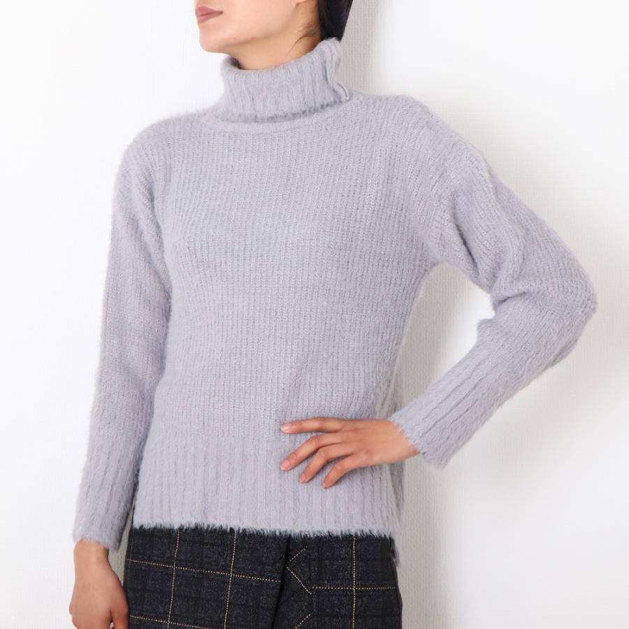 シャギーニット ハイネック ニットセーター スリット ニット レディース プルオーバー 77ymei 004 Miniministore 通販 Yahoo ショッピング