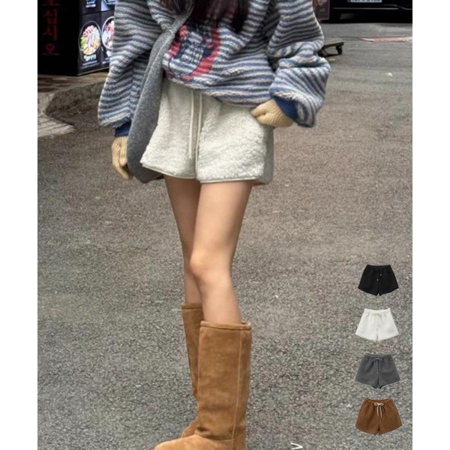 miniministore（ミニミニストア） ボアショートパンツ もこもこルーム