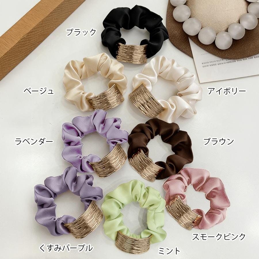 miniministore（ミニミニストア） プレート付きシュシュ 大人っぽい
