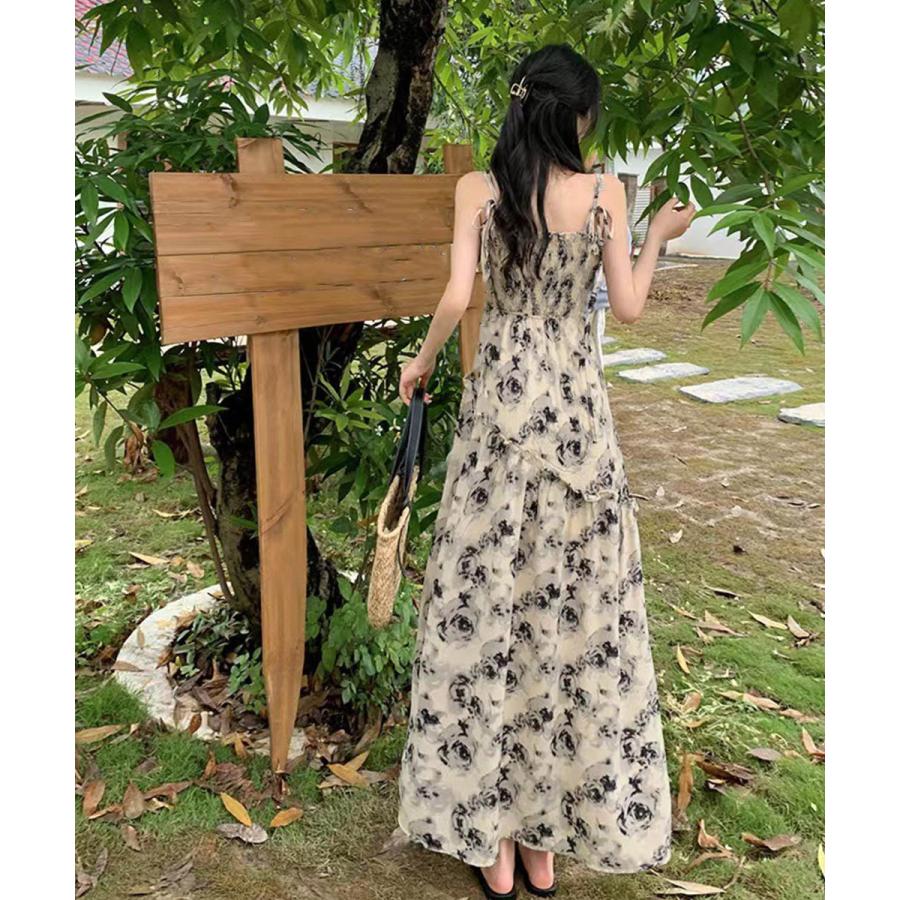 miniministore 花柄 キャミワンピース 胸元シャーリング【ゆう miniministore 花柄 キャミワンピース 胸元シャーリング【ゆう