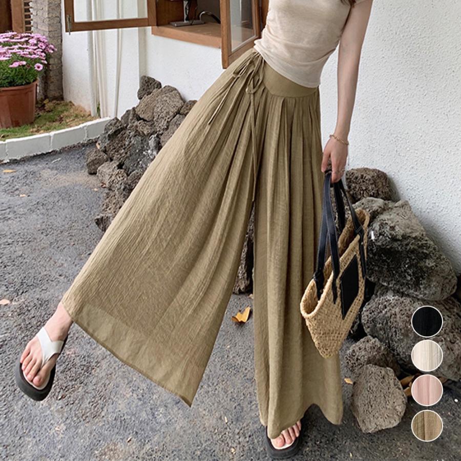 miniministore とろみパンツ レディース 綿麻スカンツ夏【ゆうパケット  