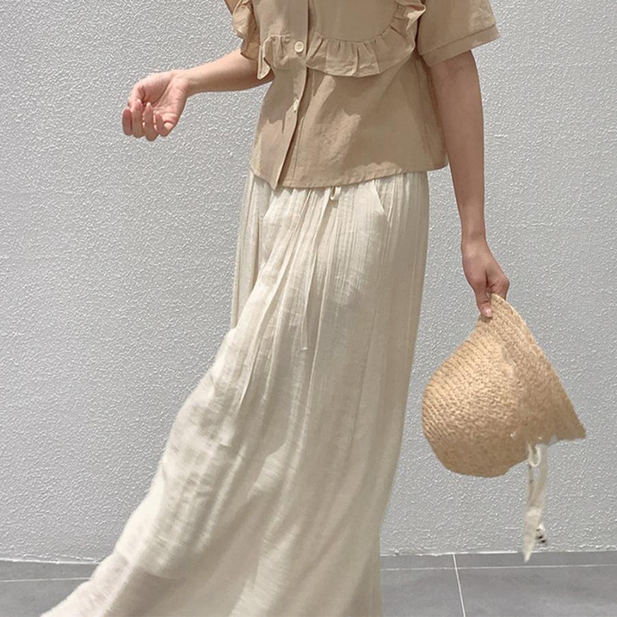 miniministore とろみパンツ レディース 綿麻スカンツ夏【ゆうパケット 