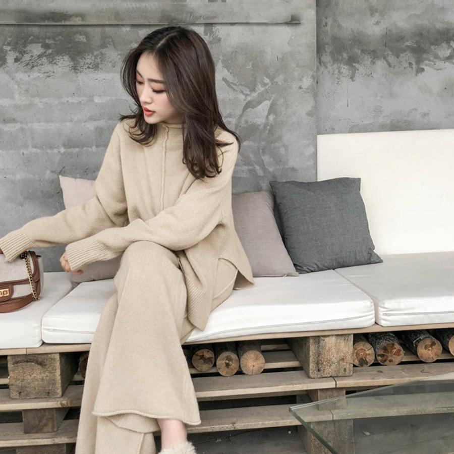 miniministore ニットセットアップ レディース ゆったり 秋冬