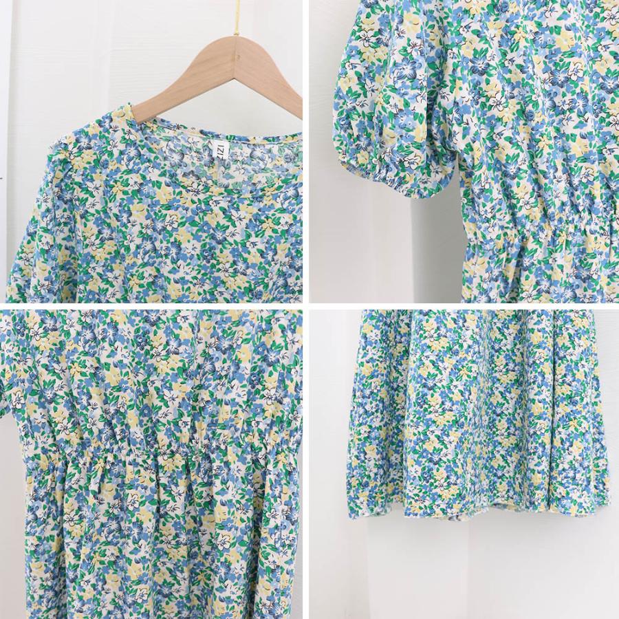 値下げ！ホワイト花柄ロンパース新品未使用✨L KOEISTORE ワンピース レディース 秋 冬 秋冬 黒 花柄ワンピース