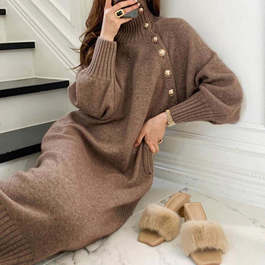 misha&puff ニットワンピース　4y Misha&Puff（ミーシャアンドパフ）2024AW Colorblock Selma