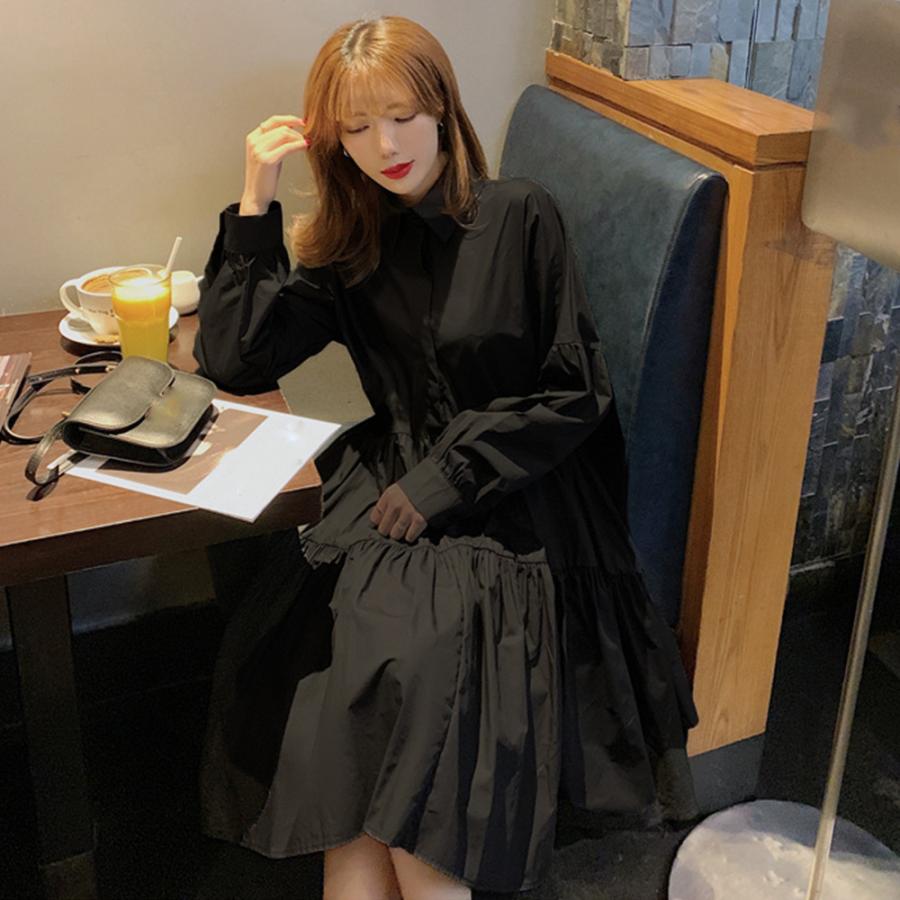 miniministore（ミニミニストア） 爆買ロング丈シャツ ティアード