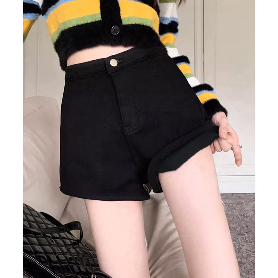 miniministore（ミニミニストア） 爆買裏起毛 デニムショートパンツ