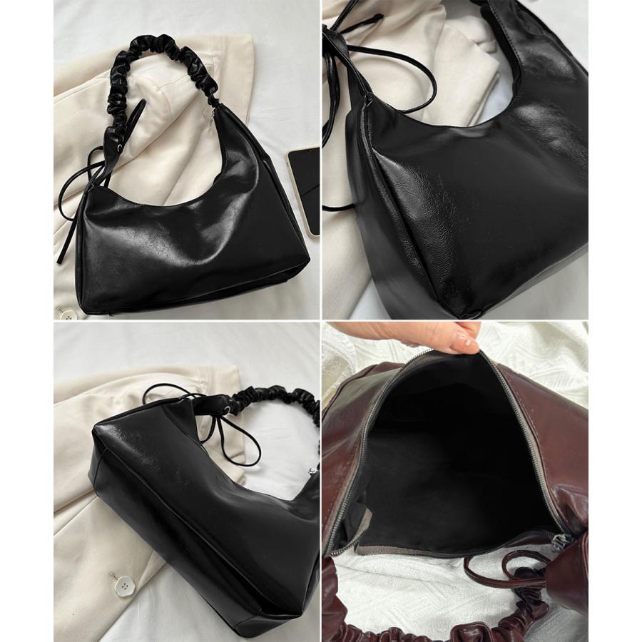 ギャザーショルダーバッグ トートバッグ : miniministore - 通販