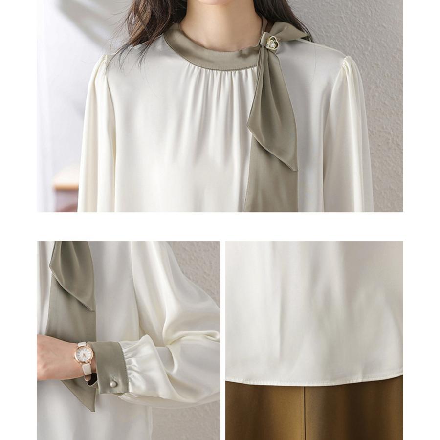 セブンテンバイミホカワヒト ミリタリーボウタイジャケット シャツ　長袖　ブラウス セブンテンバイミホカワヒト ミリタリーボウタイジャケット