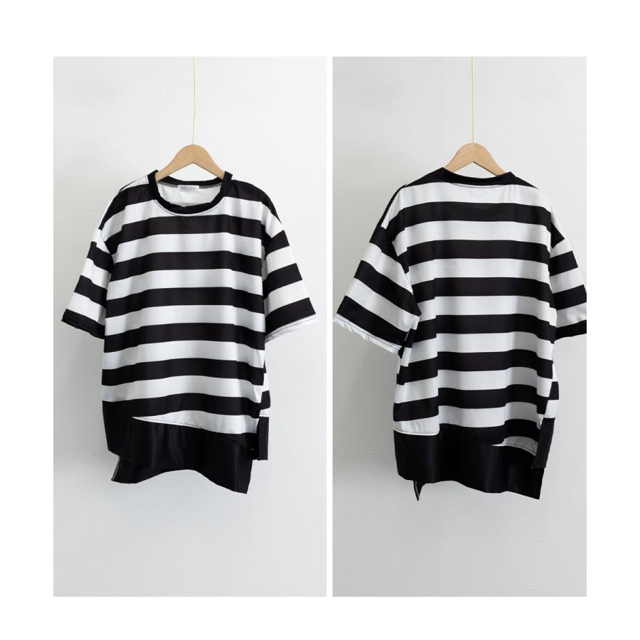 リブボーダーTシャツ【ネコポス】