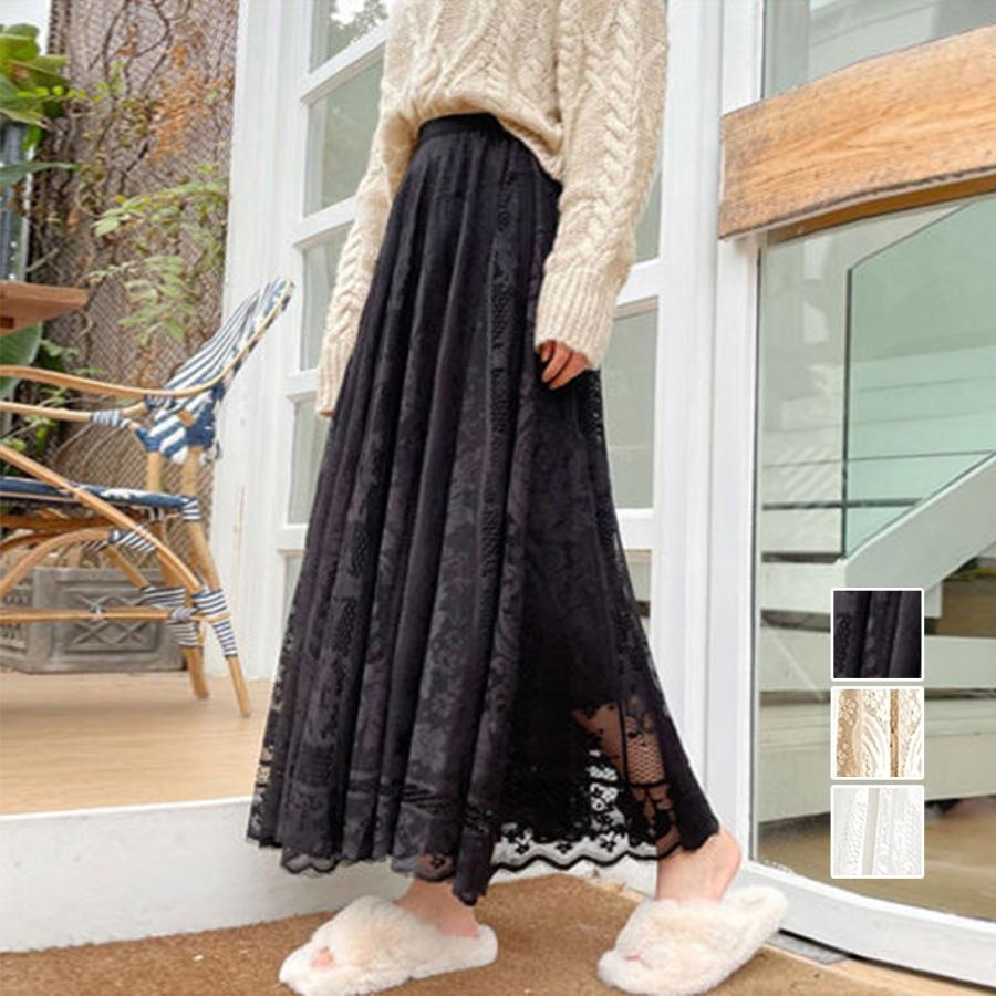 総レーススカート レディース ボトムス Tr Sys Com