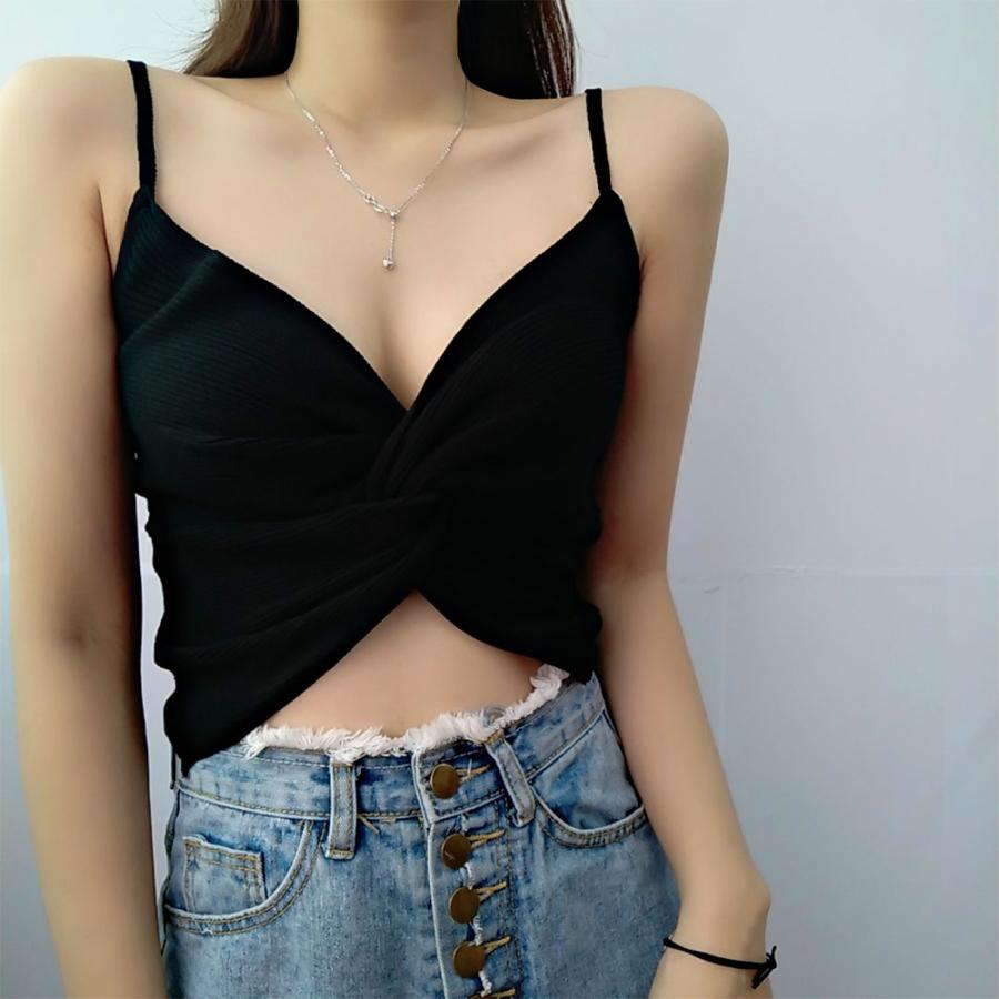 miniministore（ミニミニストア） キャミソール フロントツイスト へそ