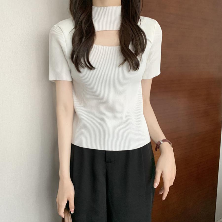 miniministore 胸開きサマーニット レディース 韓国風【ゆう miniministore 胸開きサマーニット レディース 韓国風【ゆう