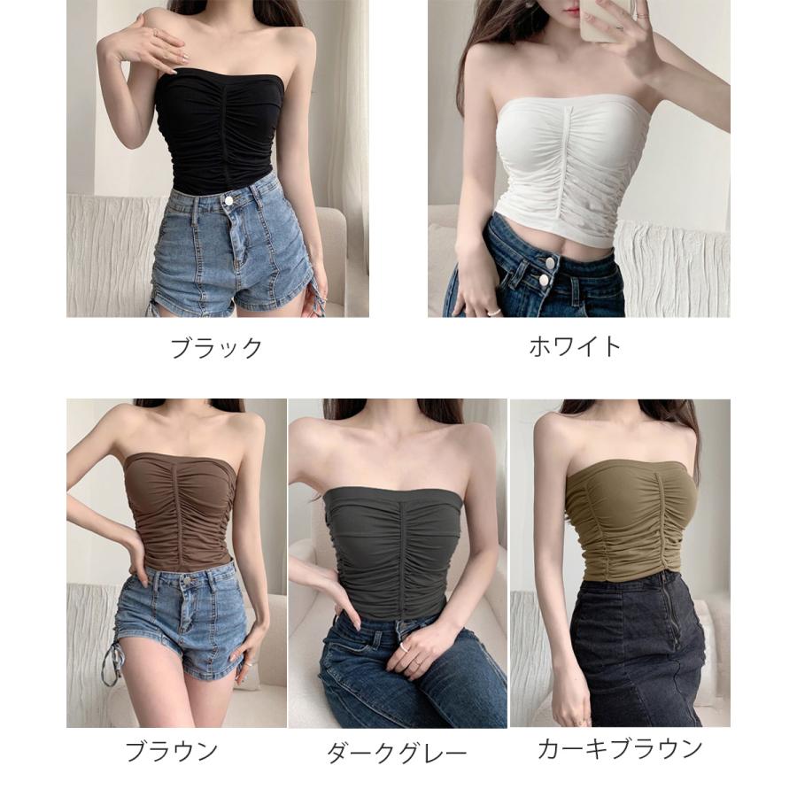 Hood チューブトップ　カップ付きキャミ　モリハルナさん miniministore（ミニミニストア） チューブトップ カップ付き ノン