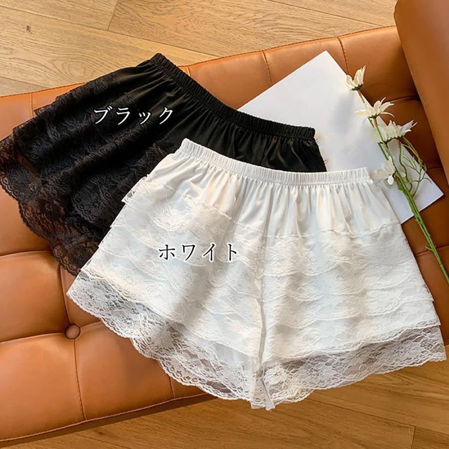 【美品】レースフリルペチコート miniministore ペチパンツ 5段レースフリル ペチコート