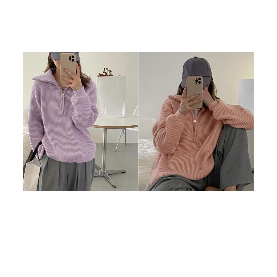 miniministore（ミニミニストア） ハーフジップニットセータースタンド
