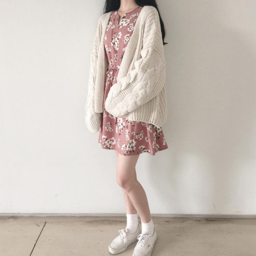 ケーブルニットカーディガン レディース 秋冬 ゆったり ニット ざっくり カーディガン トッパーカーディガン 86lyy 004 Miniministore 通販 Yahoo ショッピング