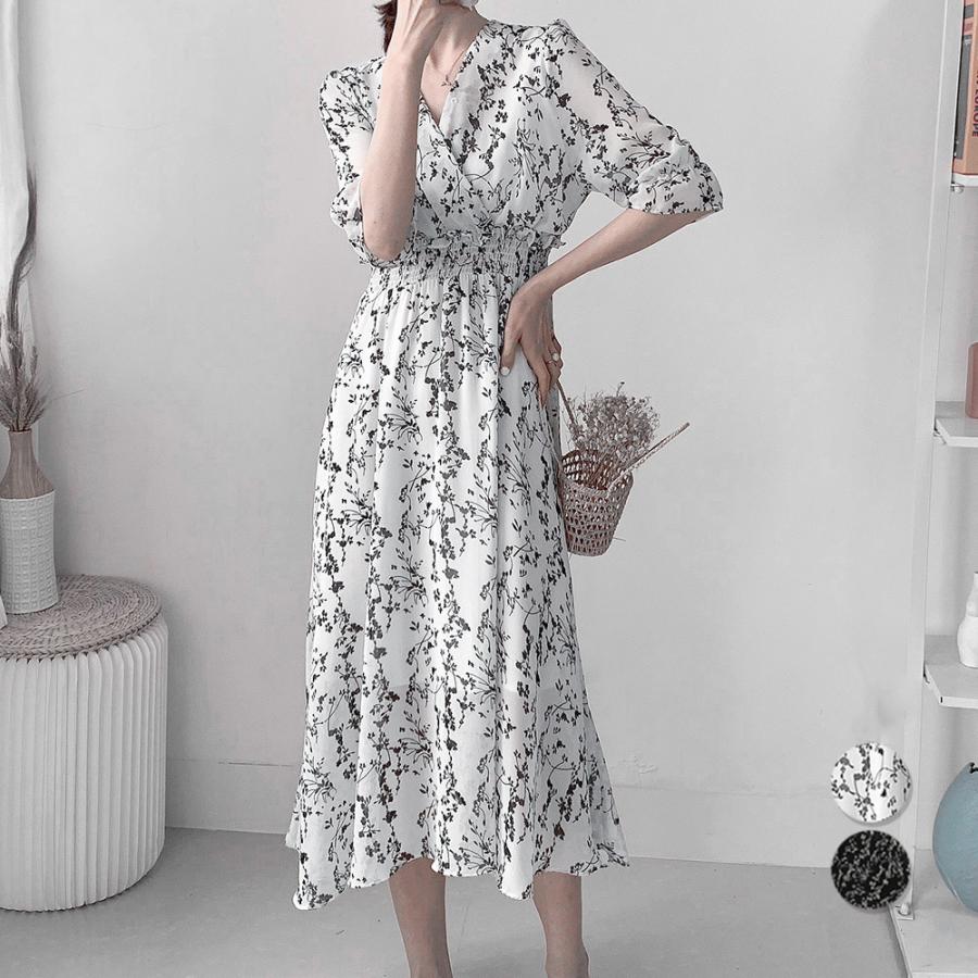 miniministore（ミニミニストア） 花柄 フレアワンピース春夏