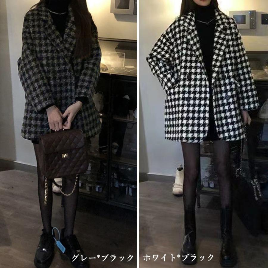 miniministore（ミニミニストア） 千鳥格子柄 ジャケット 中綿コート 