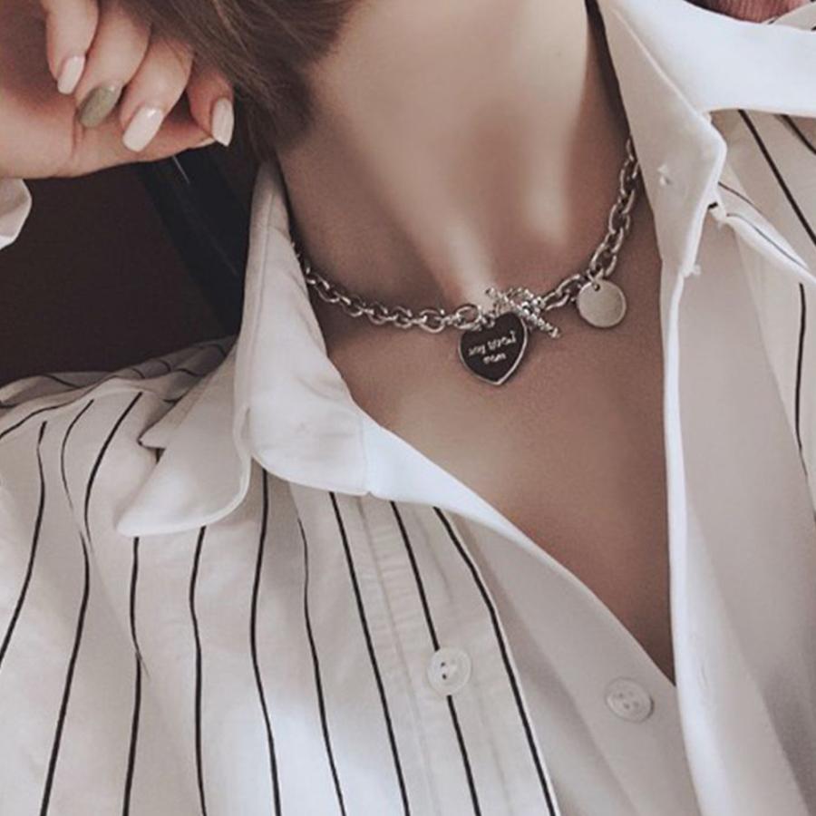 チェーン ネックレス レディース ペンダント チョーカーネックレス 太め おしゃれ アクセサリー ストリート ネコポス可 86youjia 002 Miniministore 通販 Yahoo ショッピング