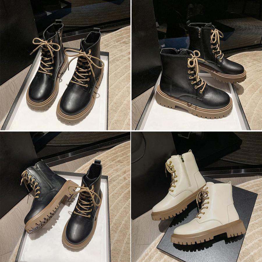 miniministore（ミニミニストア） 厚底ショートブーツ 韓国 編み上げ