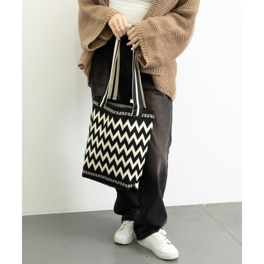 miniministore トートバッグ ニット編みバッグ 韓国風鞄