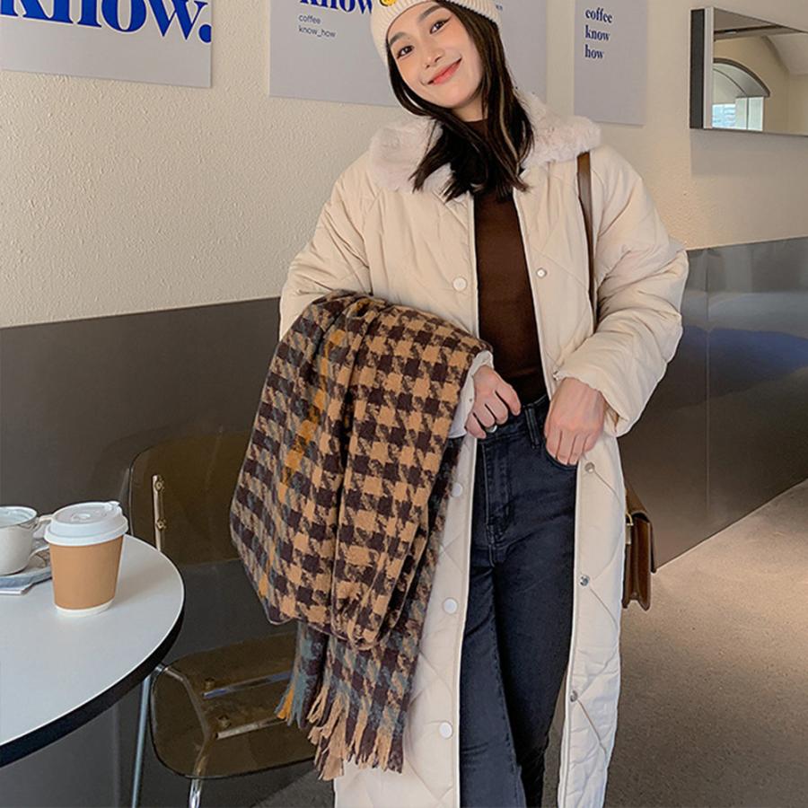 miniministore 大判ストール千鳥柄マフラー リバーシブル miniministore 大判ストール千鳥柄マフラー リバーシブル