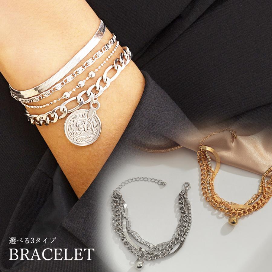 チェーンブレスレット 5連 レディース ネコポス可 xuer 001 Miniministore 通販 Yahoo ショッピング