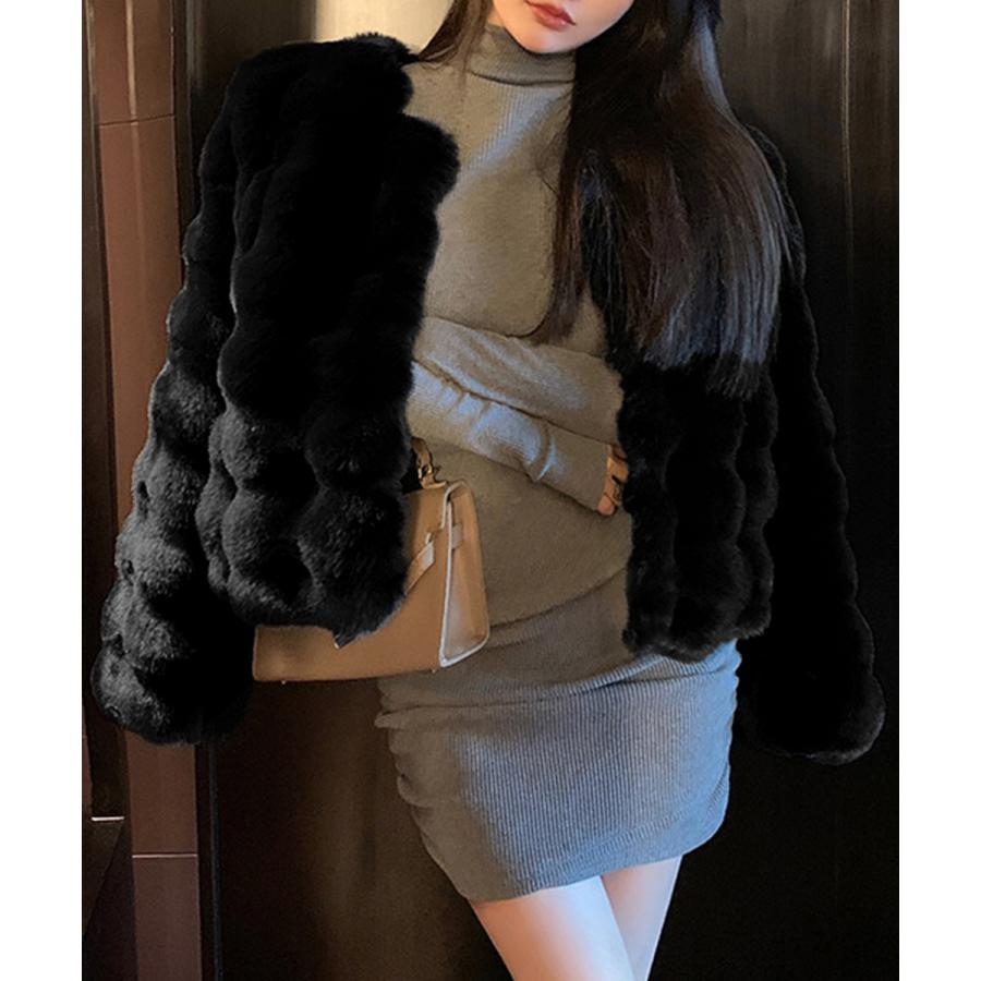 miniministore エコファーコートショートファージャケット