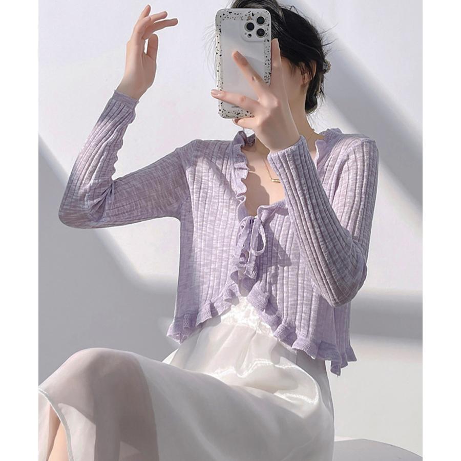 miniministore（ミニミニストア） フリルボレロ 薄手ニット