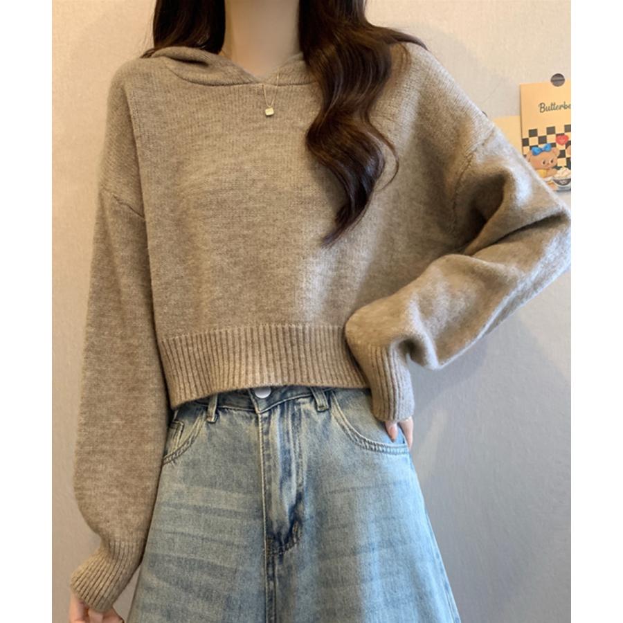 miniministore（ミニミニストア） ニットパーカーフード付き ニット