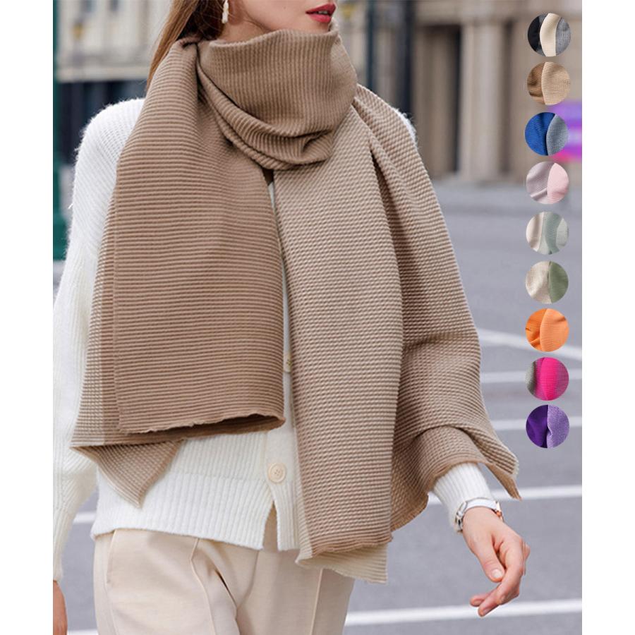 miniministore（ミニミニストア） リバーシブルマフラー 配色 大判