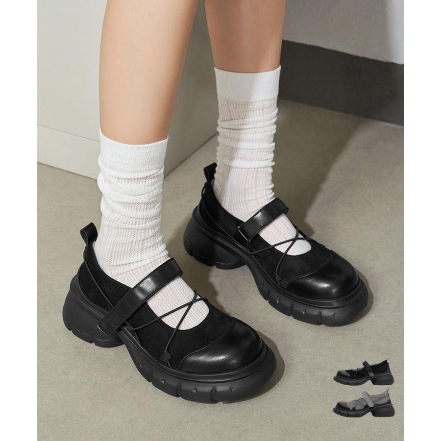 miniministore（ミニミニストア） 厚底メリージェーンシューズ美脚