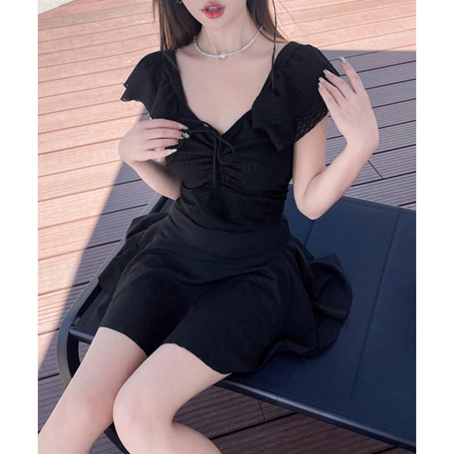 MiMore レディース セパレート水着 ブラック miniministore（ミニミニストア） セパレート水着2点セット レディース