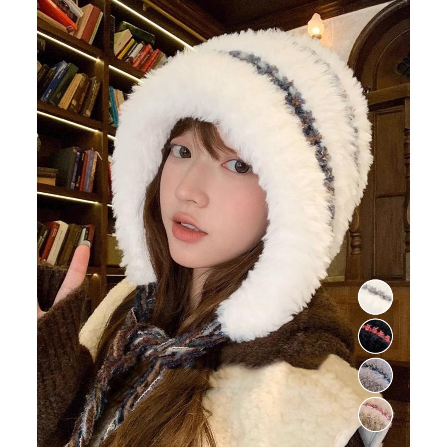 miniministore（ミニミニストア） 暖かいニット帽ファーキャップ