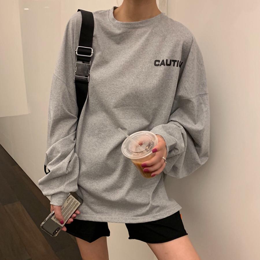 Tシャツ レディース 長袖 カットソー おしゃれ ロゴ オーバーサイズ 大きいサイズ ゆったりtシャツ ネコポス可 99aaa 011 Miniministore 通販 Yahoo ショッピング