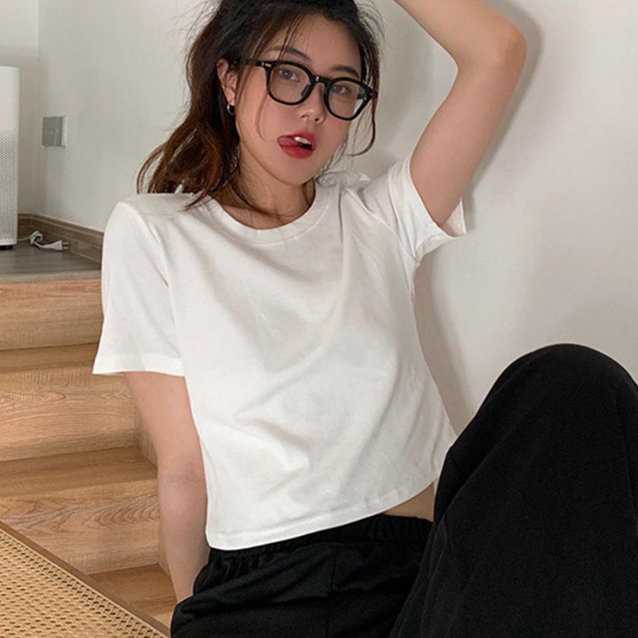 miniministore ショート丈tシャツ へそ出し 8色 夏【ネコポス