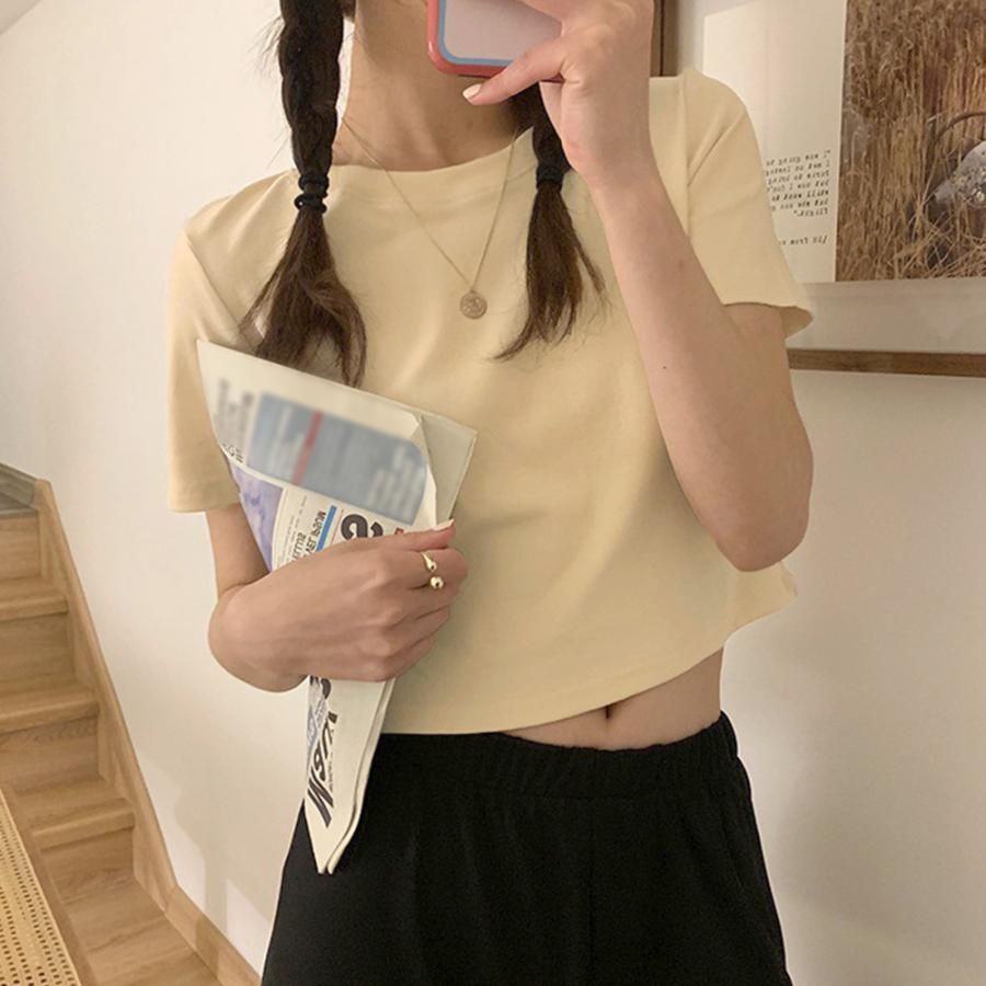 miniministore ショート丈tシャツ へそ出し 8色 夏【ゆう miniministore ショート丈tシャツ へそ出し 8色 夏【ゆう